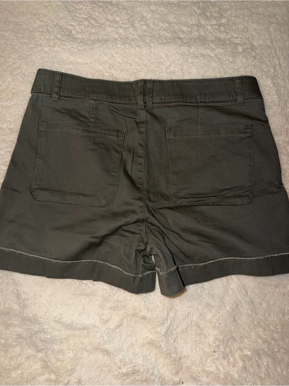Democracy Olive Green Women's Bermuda Shorts - Picture 2 of 7